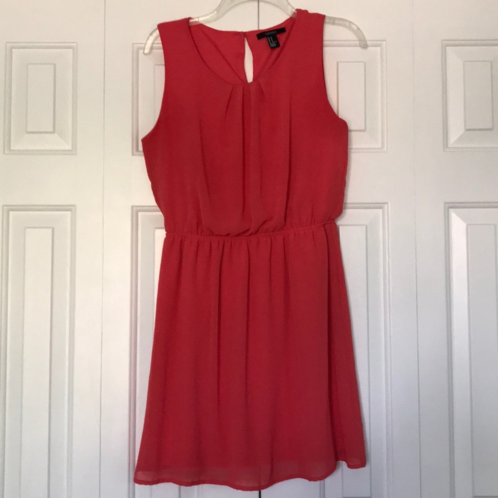 Coral summer dress